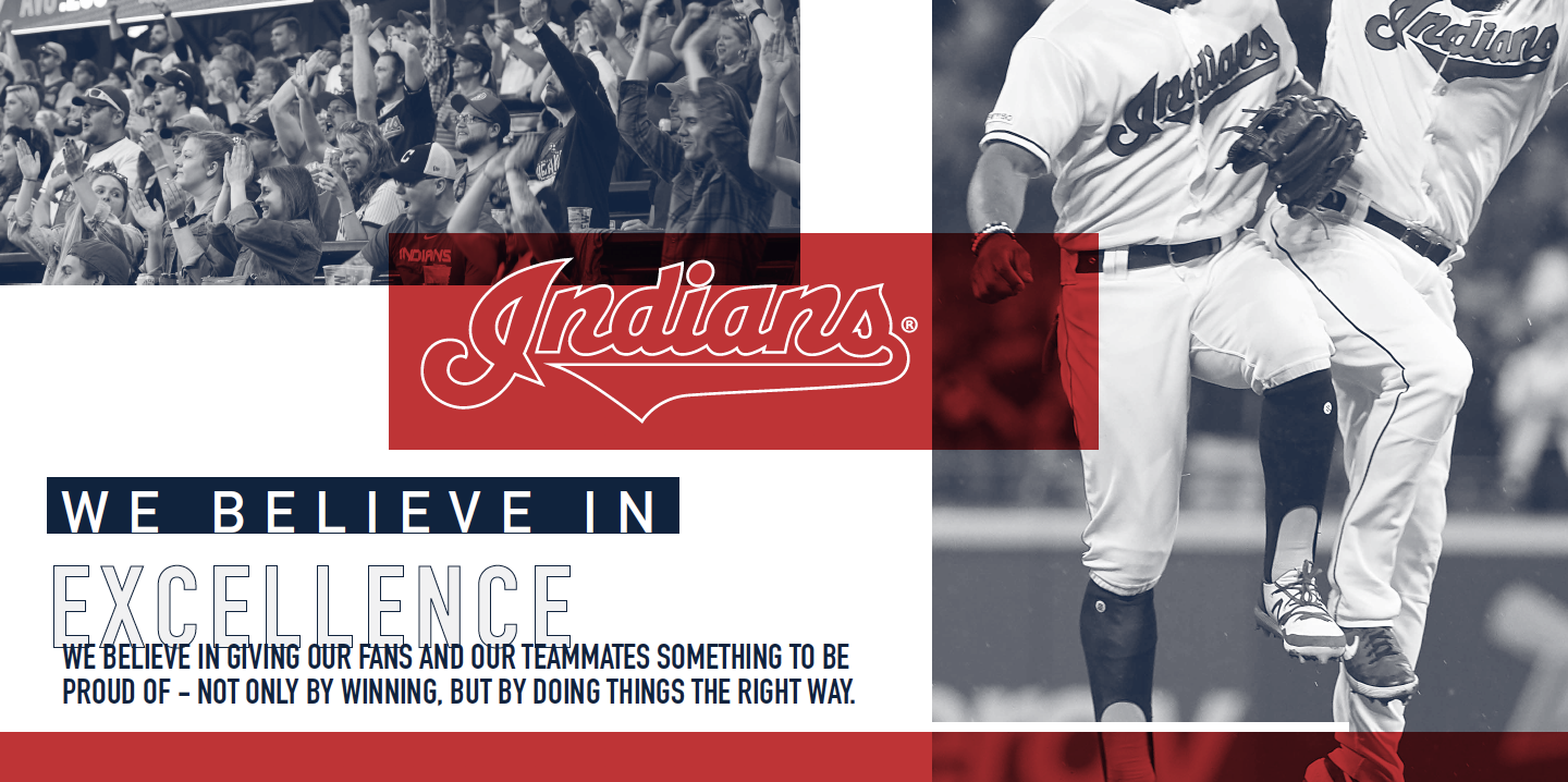 Cleveland Indians Service Level Wall Wraps - Updated Wraps with Purpose and Mission Statements